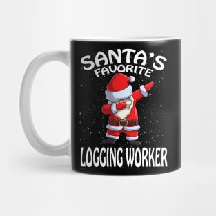 Santas Favorite Logging Worker Christmas Mug